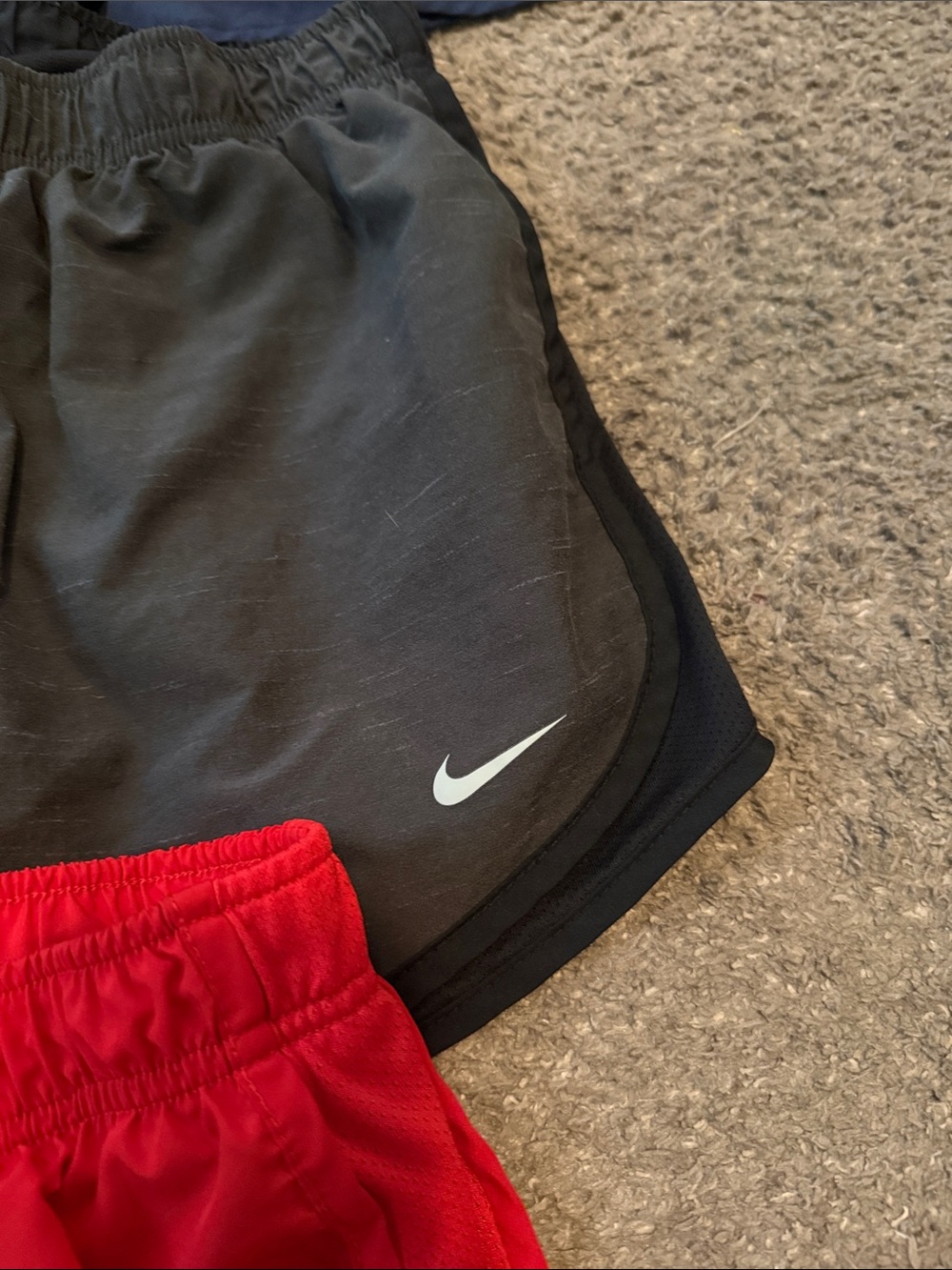 Nike Women’s Athletic Shorts Bundle — Navy, Black/Gray, Red - Picture 3 of 7